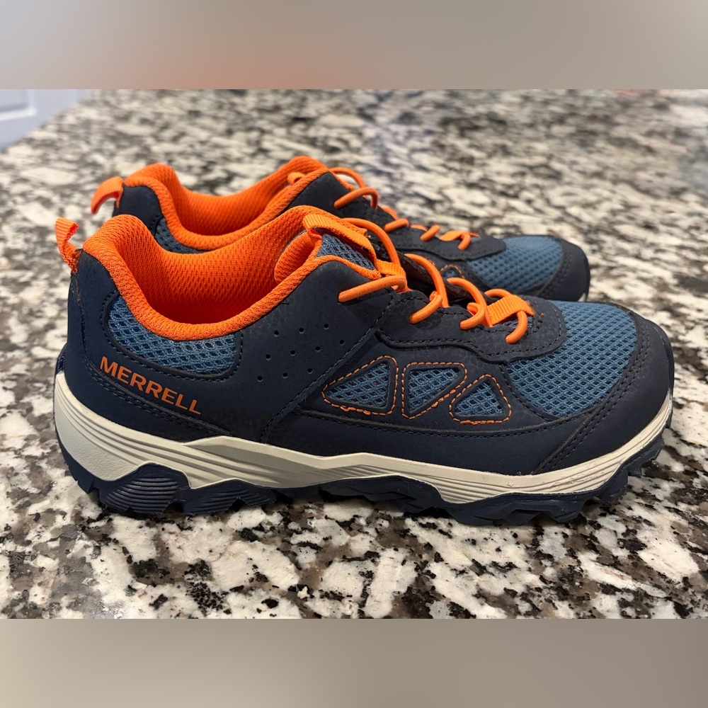 Merrell kids low top hiking shoes outdoor slip on
